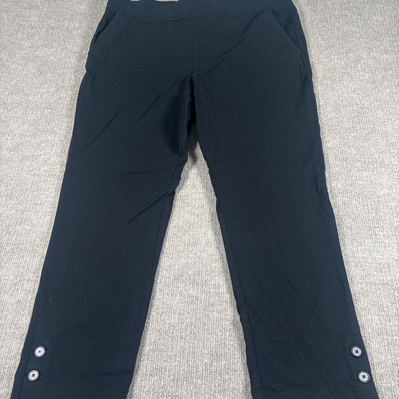 Counterparts Black Pants with Hem Buttons 1321 - Picture 1 of 4